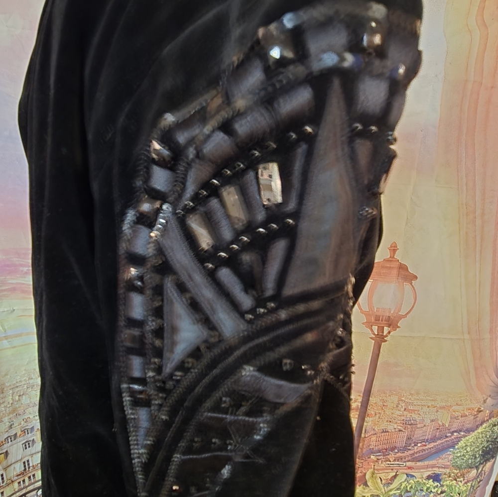 Vintage Escada Black Velvet  Blazer - Picture 8 of 16